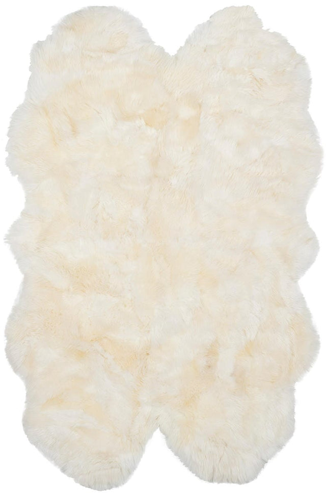 Safavieh Sheep Skin Shs211A White Rugs.