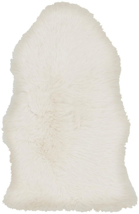 Surya Sheepskin Shs-9600 White Rugs.