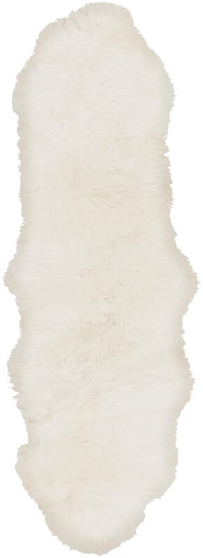 Surya Sheepskin Shs-9600 White Rugs.