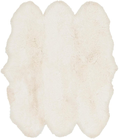 Surya Sheepskin Shs-9600 White Rugs.