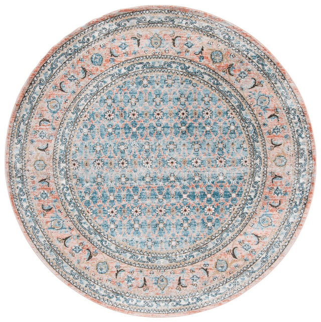 Safavieh Shivan Shv722M Blue/Rose Rugs.