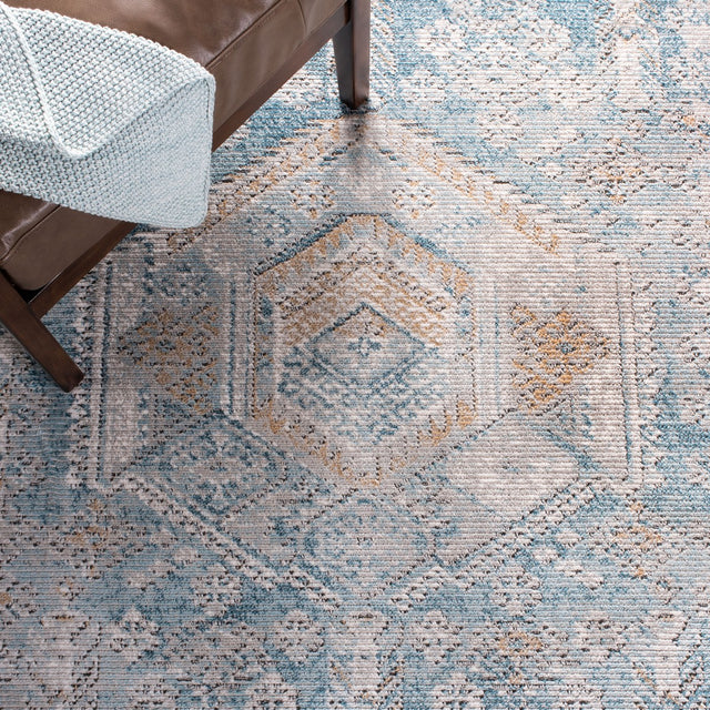 Safavieh Shivan Shv727M Blue/Gold Rugs.