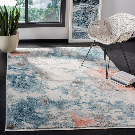Safavieh Shivan Shv743M Blue/Ivory Rugs.