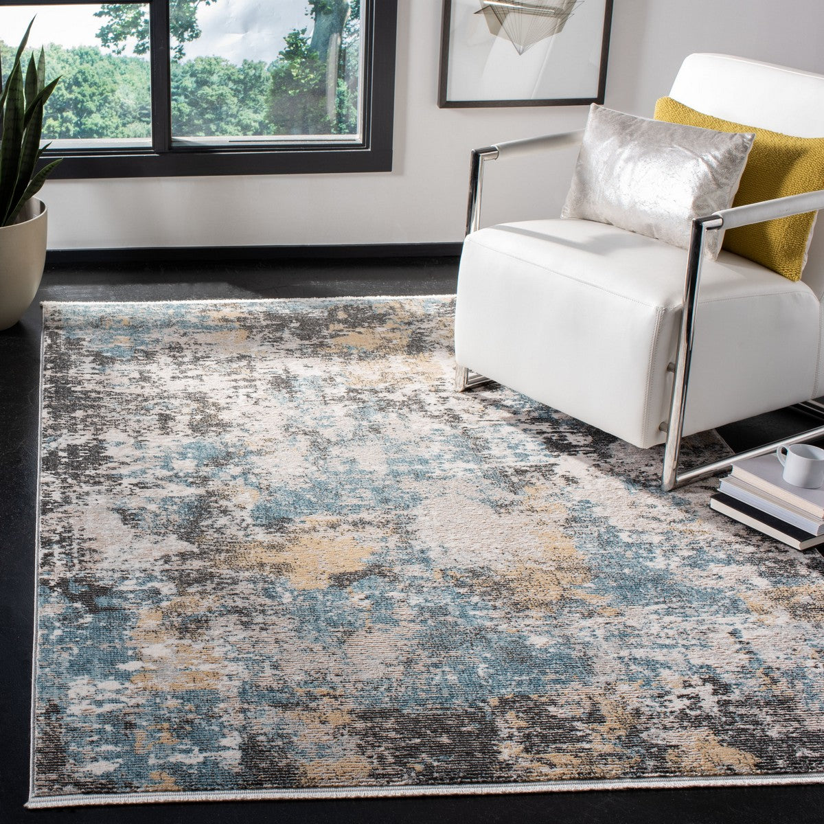 Safavieh Shivan Shv772F Grey/Blue Area Rug