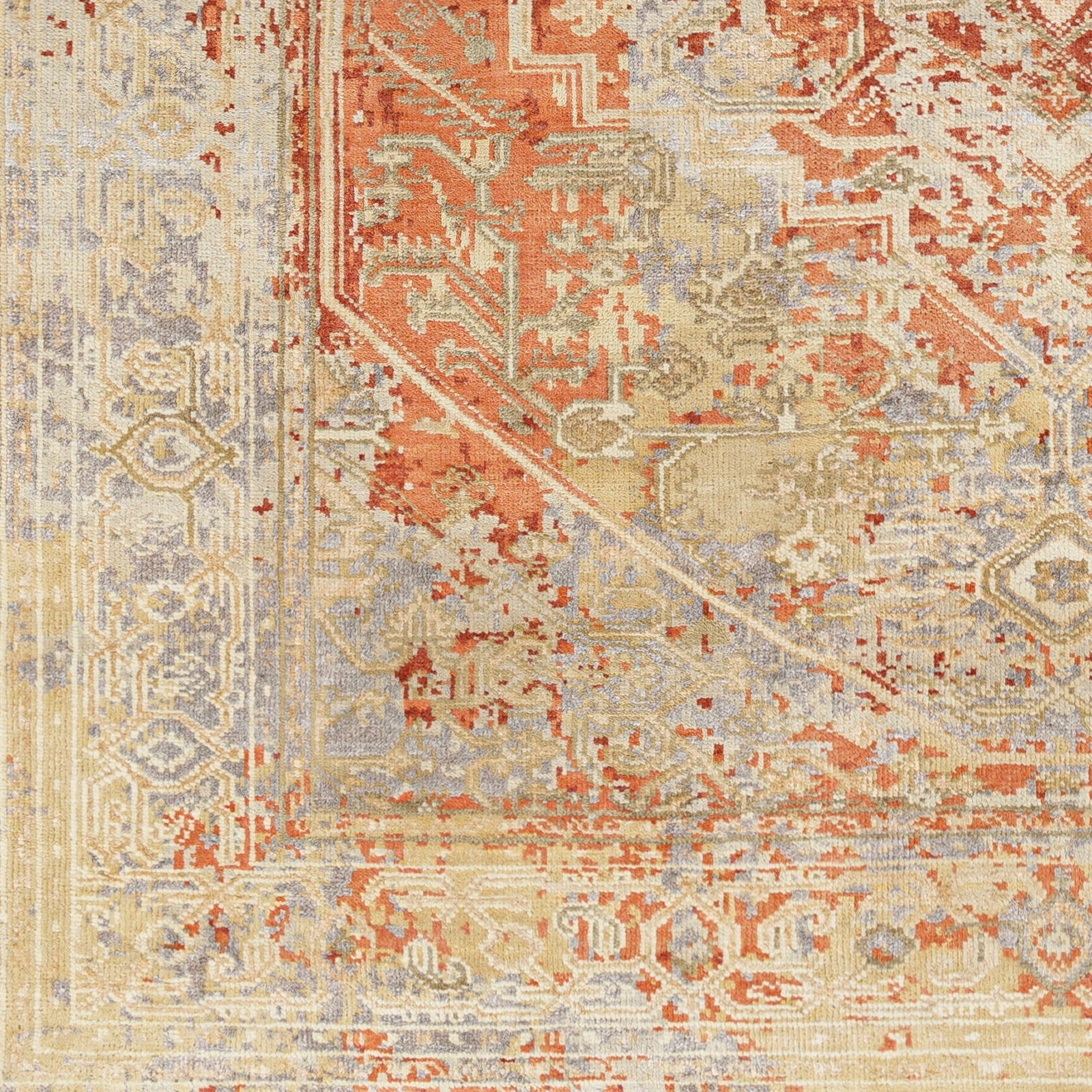 Surya Shiraz Shz-2302 Orange Area Rug