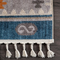 Nuloom Alia Tribal Nal2541A Blue Area Rug