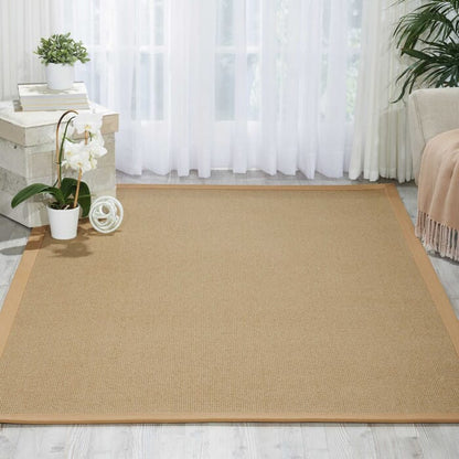 Nourison Sisal Soft Ssf04 Sand Solid Color Area Rug