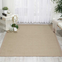 Nourison Sisal Soft Ssf07 Mushroom Solid Color Area Rug