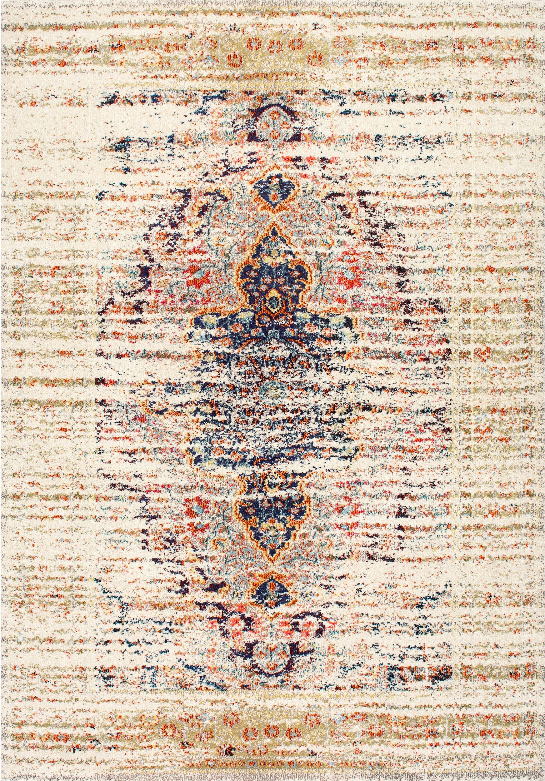 Nuloom Distressed Persian Sarita Ndi2250C Sand Area Rug