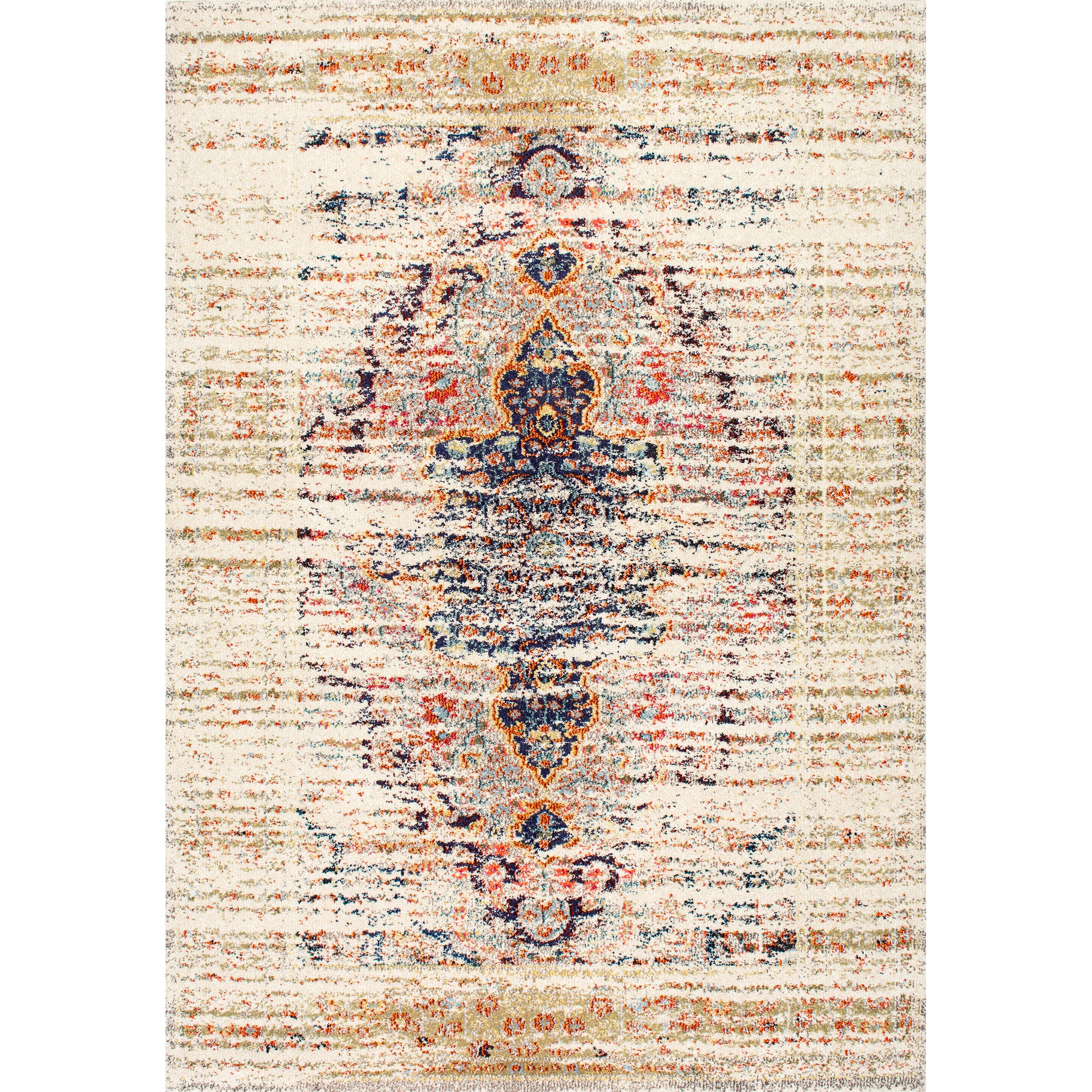 Nuloom Distressed Persian Sarita Ndi2250C Sand Area Rug