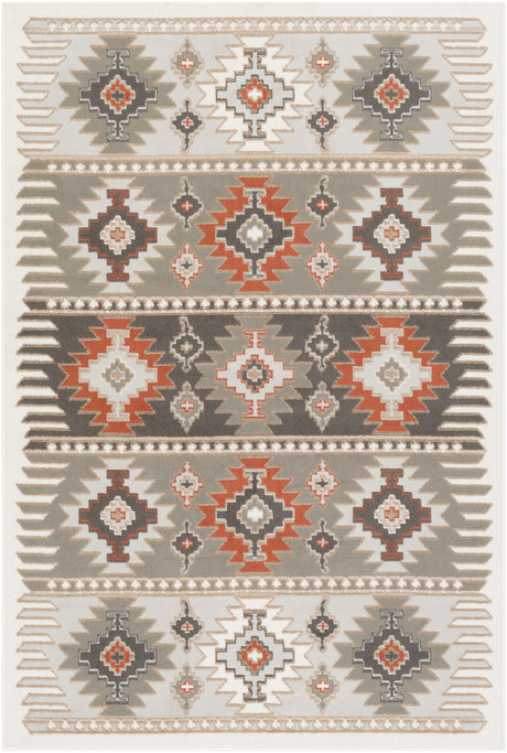 Surya Skagen Skg-2303 Light Gray, Silver Gray, Terracotta, Charcoal Rugs.