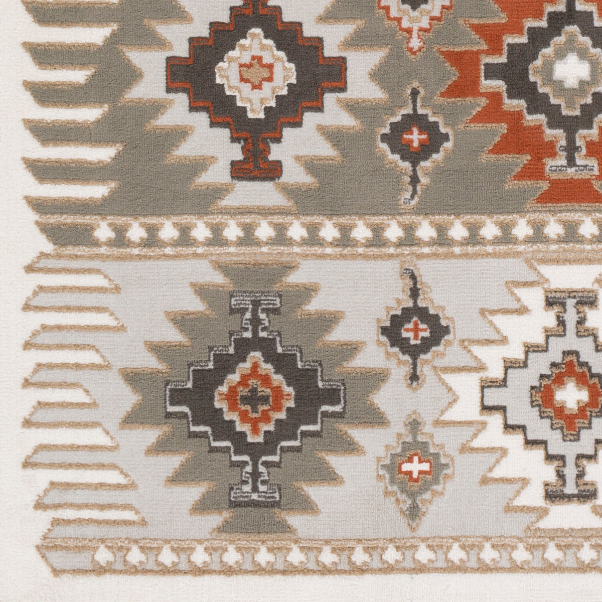 Surya Skagen Skg-2303 Light Gray, Silver Gray, Terracotta, Charcoal Rugs.