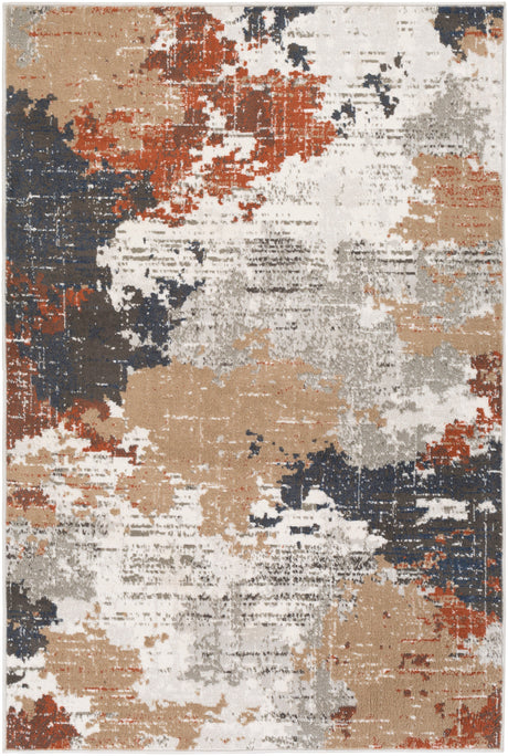Surya Skagen Skg-2310 Terracotta, Charcoal, Navy, Light Gray Rugs.