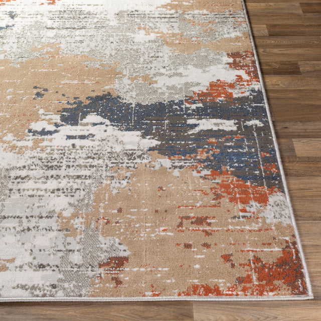 Surya Skagen Skg-2310 Terracotta, Charcoal, Navy, Light Gray Rugs.
