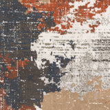 Surya Skagen Skg-2310 Terracotta, Charcoal, Navy, Light Gray Rugs.