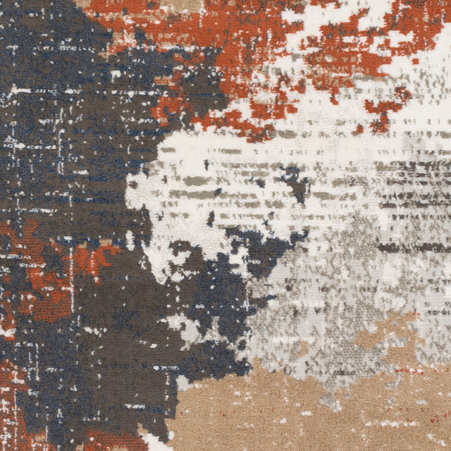 Surya Skagen Skg-2310 Terracotta, Charcoal, Navy, Light Gray Rugs.