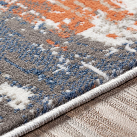 Surya Skagen Skg-2310 Terracotta, Charcoal, Navy, Light Gray Rugs.