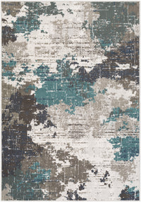 Surya Skagen Skg-2311 Teal, Navy, Charcoal, Light Gray Area Rug