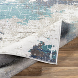 Surya Skagen Skg-2311 Teal, Navy, Charcoal, Light Gray Rugs.