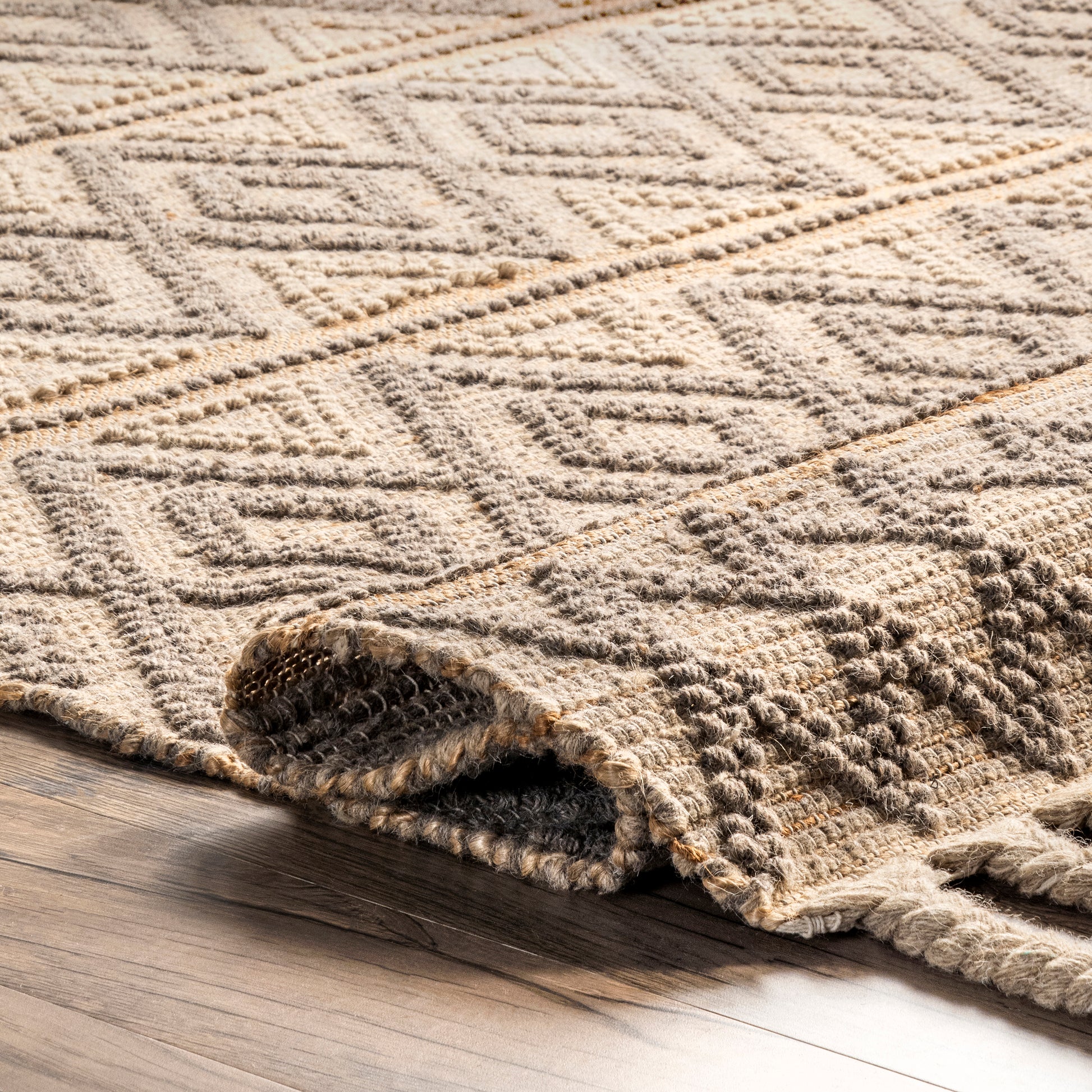 Nuloom Alex And Textured Nal3589A Natural Area Rug