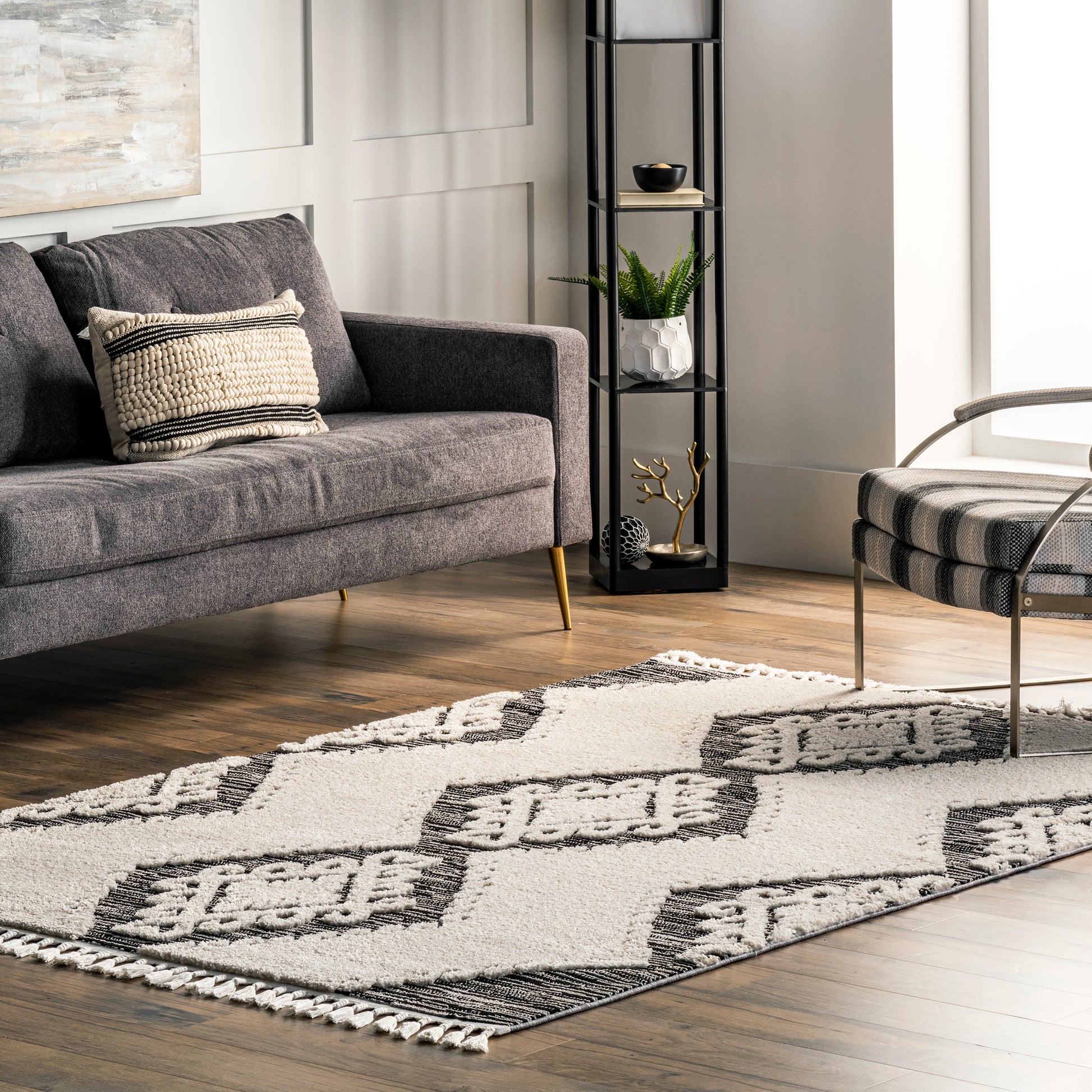 Nuloom Kylee Textured Nky2345A Gray Area Rug