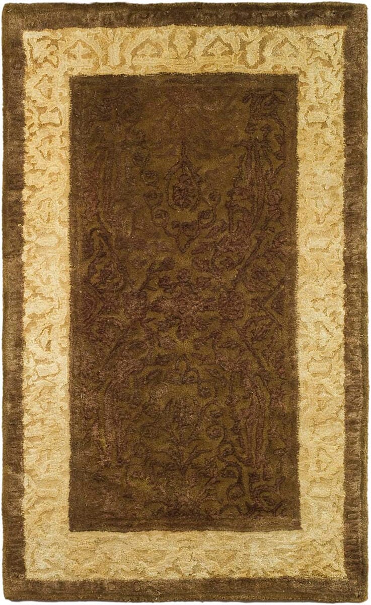 Safavieh Silk Road Skr211A Chocolate / Light Gold Area Rug