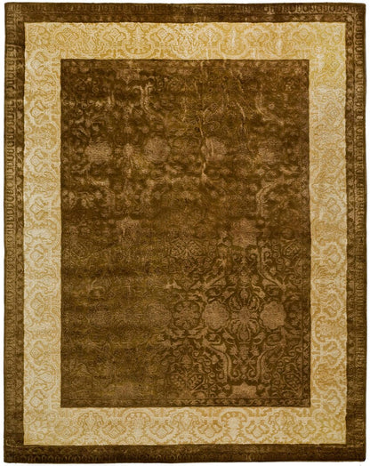 Safavieh Silk Road Skr211A Chocolate / Light Gold Area Rug