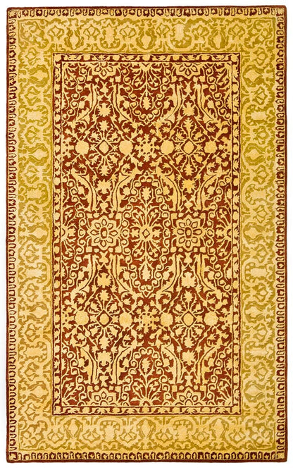 Safavieh Silk Road Skr213G Maroon / Ivory Area Rug