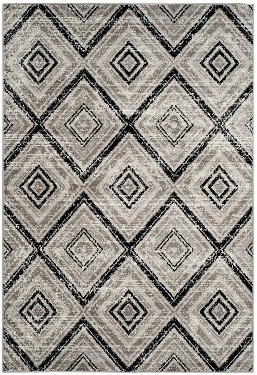 Safavieh Skyler Sky120J Grey / Black Geometric Area Rug