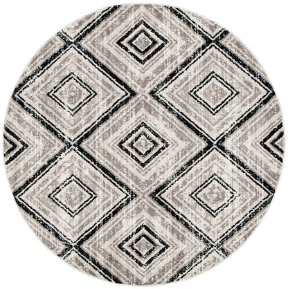 Safavieh Skyler Sky120J Grey / Black Geometric Area Rug