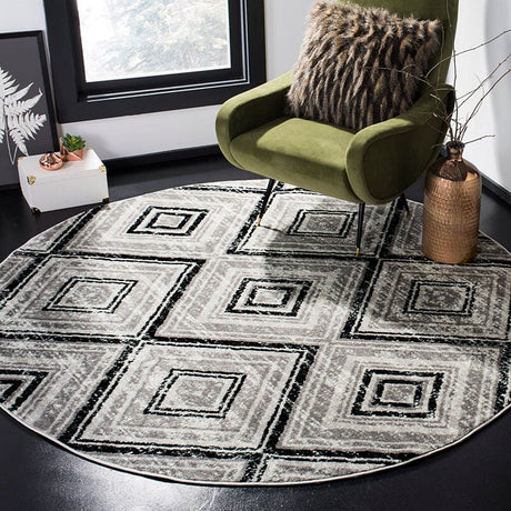 Safavieh Skyler Sky120J Grey / Black Rugs.