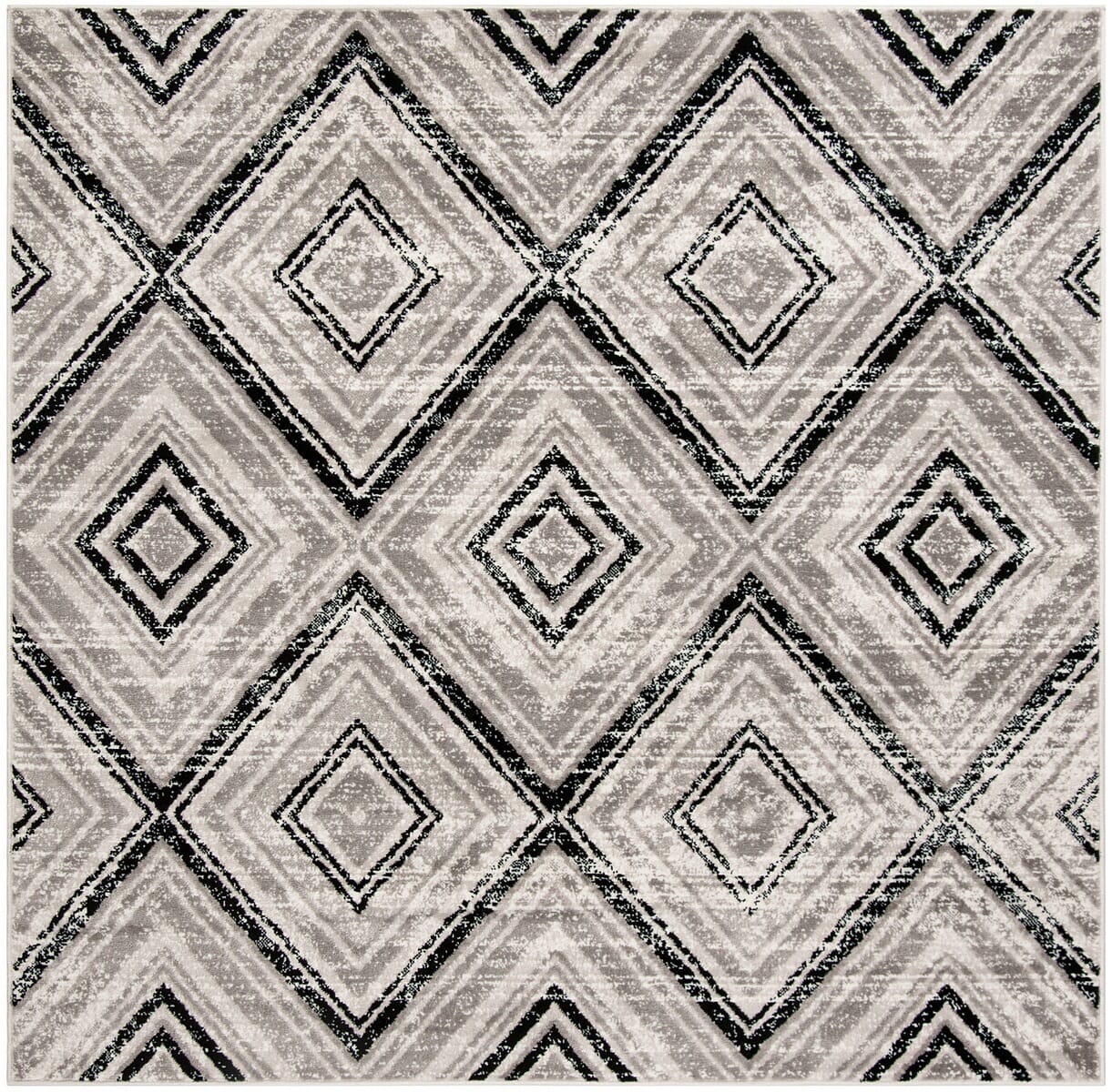 Safavieh Skyler Sky120J Grey / Black Geometric Area Rug