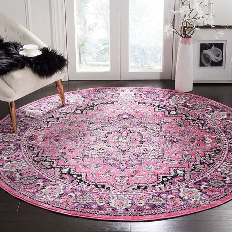 Safavieh Skyler Sky126N Pink / Ivory Rugs.