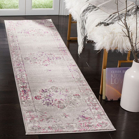 Safavieh Skyler Sky169P Grey / Pink Rugs.