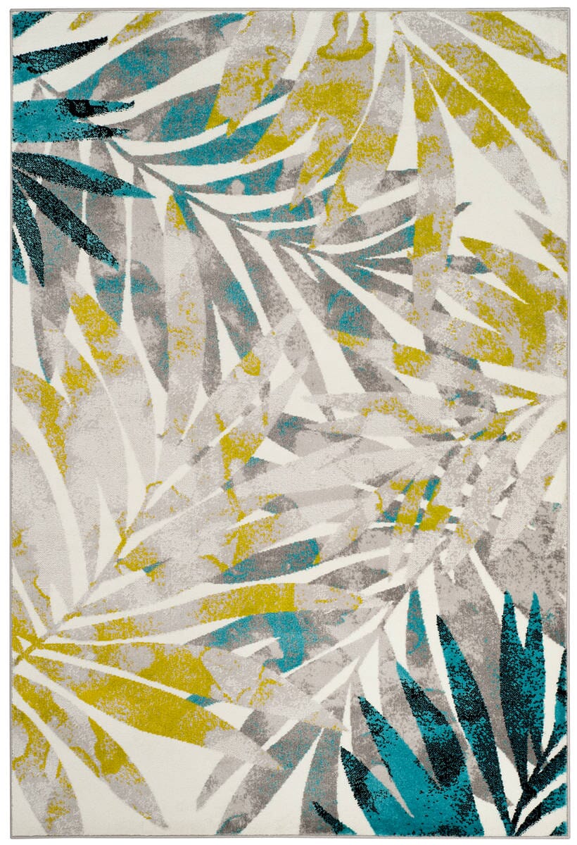 Safavieh Skyler Sky189G Grey / Green Tropical Area Rug