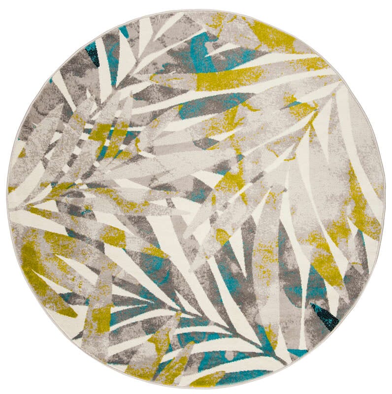 Safavieh Skyler Sky189G Grey / Green Tropical Area Rug