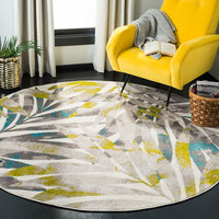 Safavieh Skyler Sky189G Grey / Green Tropical Area Rug