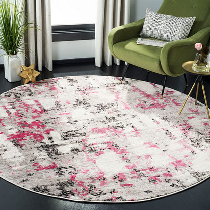 Safavieh Skyler Sky193P Grey / Pink Organic / Abstract Area Rug