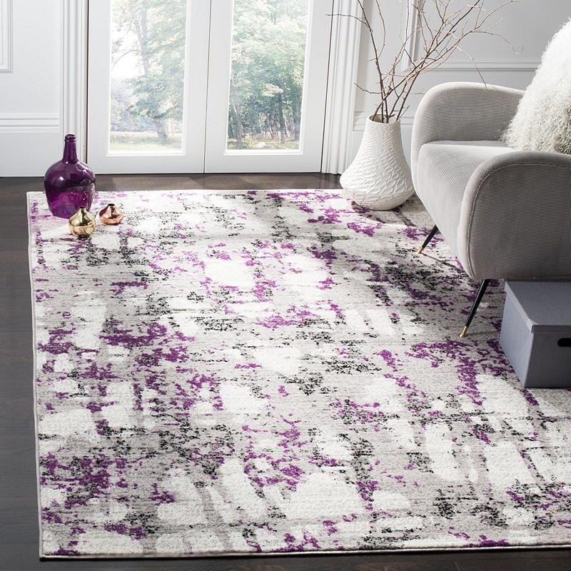 Safavieh Skyler Sky193R Grey / Purple Organic / Abstract Area Rug