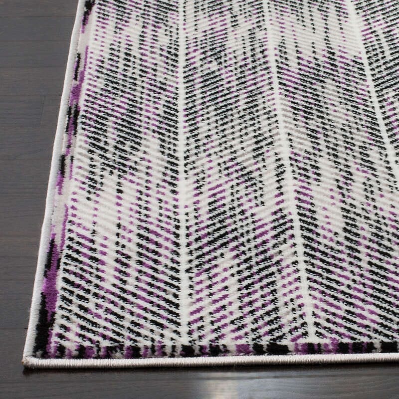 Safavieh Skyler Sky194R Grey / Purple Geometric Area Rug