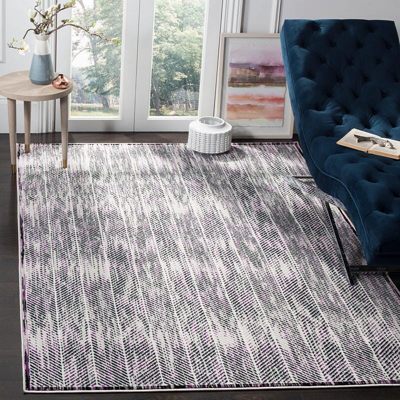 Safavieh Skyler Sky194R Grey / Purple Geometric Area Rug