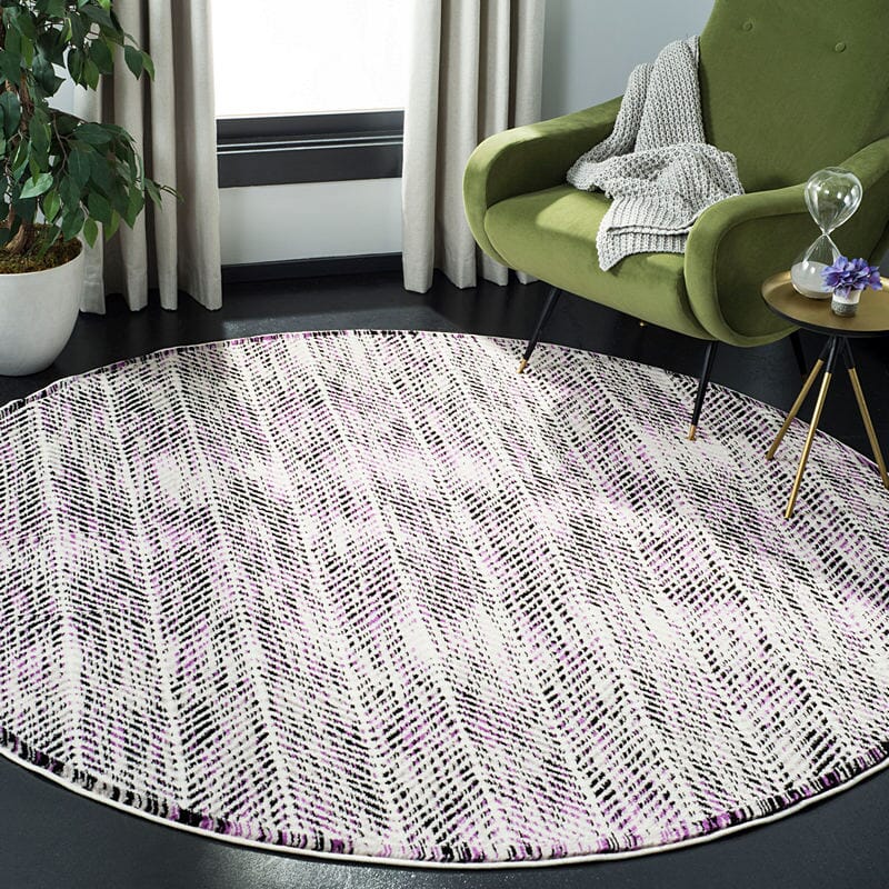 Safavieh Skyler Sky194R Grey / Purple Geometric Area Rug