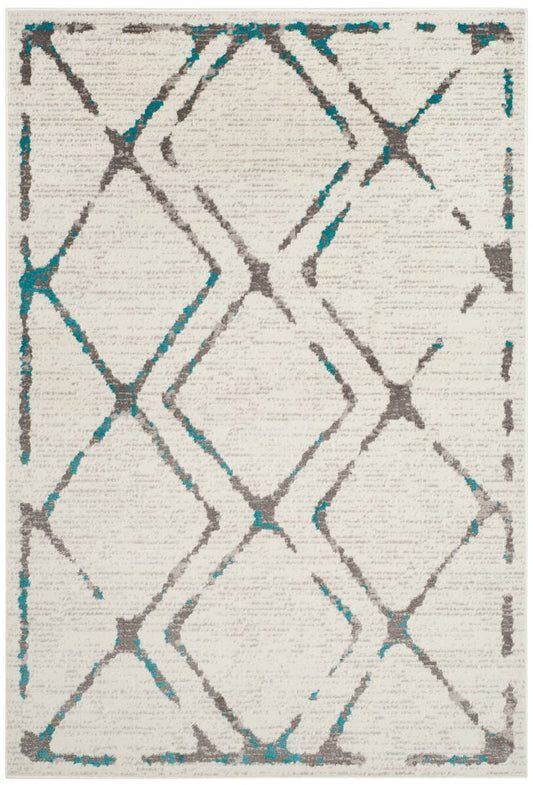 Safavieh Skyler Sky197D Ivory / Blue Moroccan Area Rug