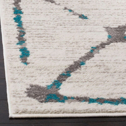 Safavieh Skyler Sky197D Ivory / Blue Moroccan Area Rug