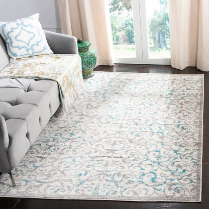 Safavieh Skyler Sky198D Ivory / Blue Geometric Area Rug