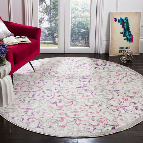 Safavieh Skyler Sky198F Ivory / Pink Rugs.