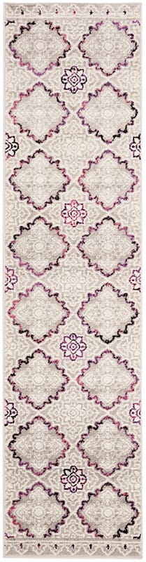 Safavieh Skyler Sky199P Grey / Pink Damask Area Rug