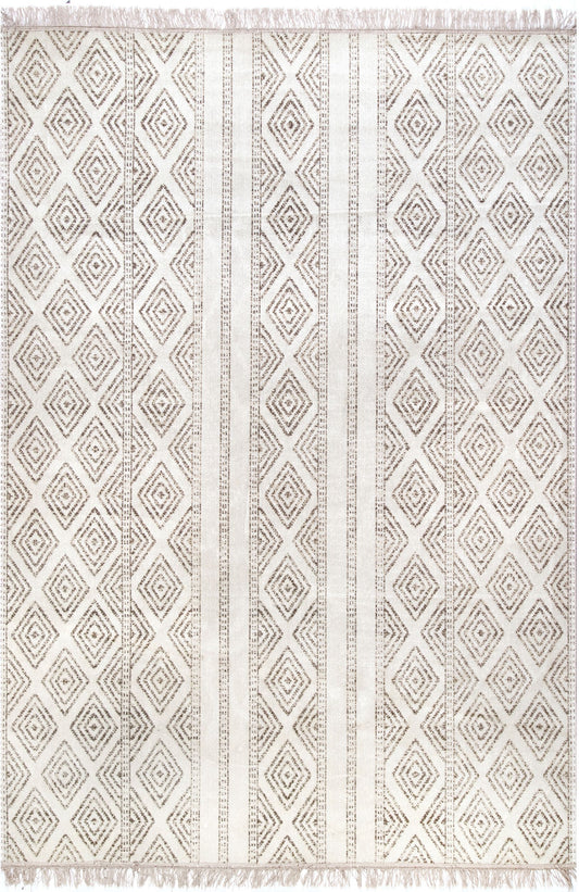 Nuloom Striped Miriam Nst1482A Beige Area Rug