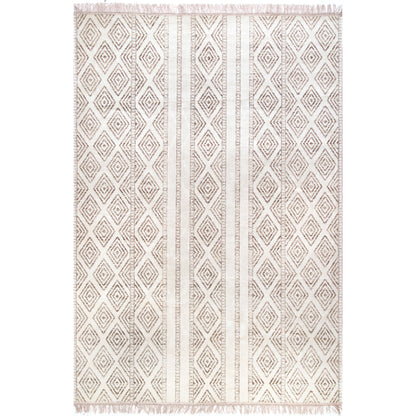 Nuloom Striped Miriam Nst1482A Beige Area Rug