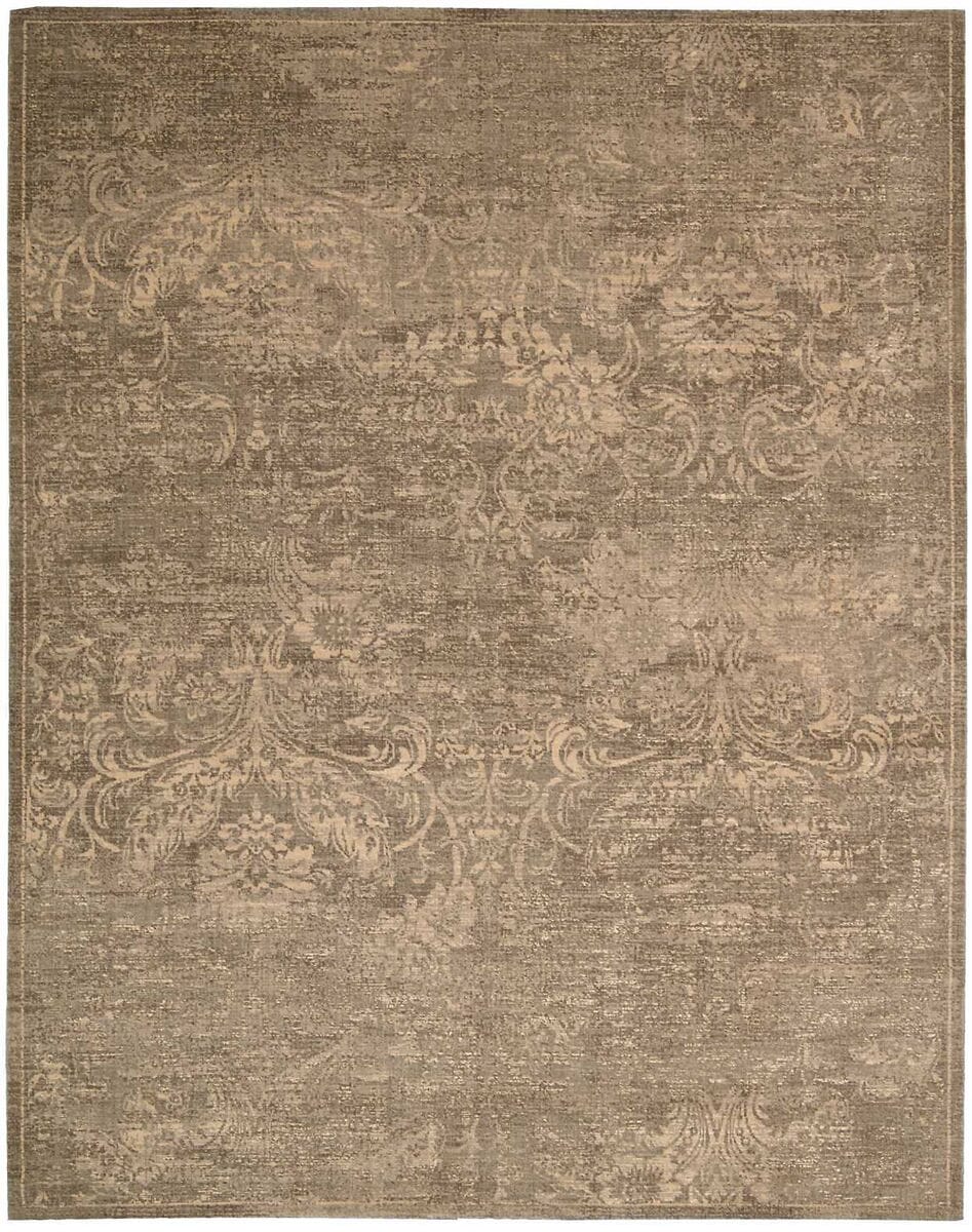 Nourison Silken Allure Slk19 Mushroom Vintage / Distressed Area Rug